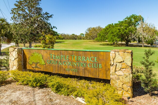 Temple Terrace Golf Course sign