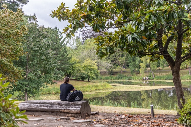 Japanese Gardens can be found on a small island on the north side of Lake Sacajawea