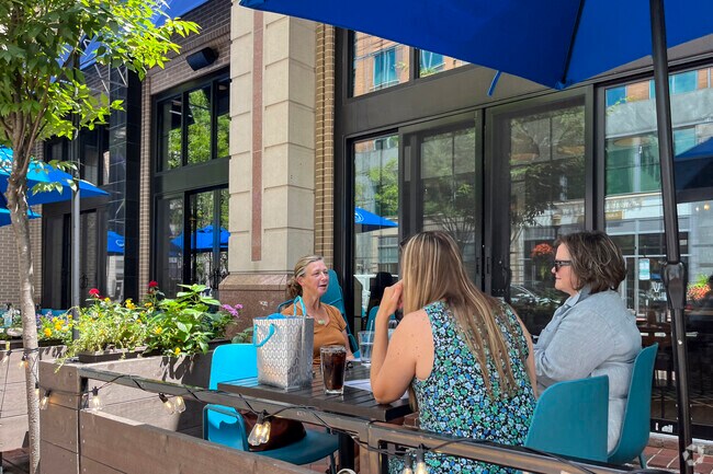 Catch up with friends over delicious food in Reston Town Center, a short drive from Dranesville.