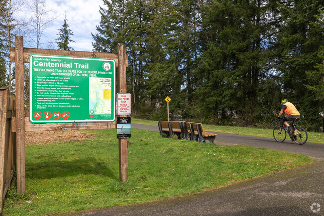The Centennial Trailhead at Lake Stevens, WA.