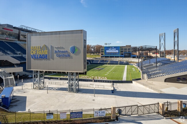 The Football Hall of Fame is just minutes from Canton’s East End North neighborhood.
