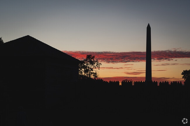 The sun's final goodbye before the fireworks begin at Fort Meigs in Perrysburg.