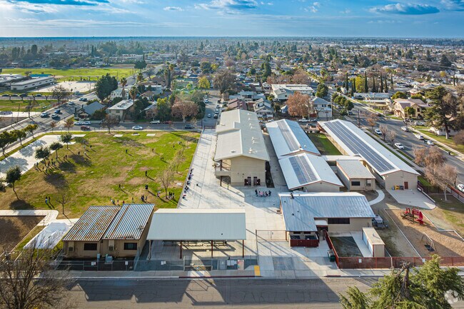 Looking West from Belleview Elementary School toward Bartlett Middle School in Porterville.