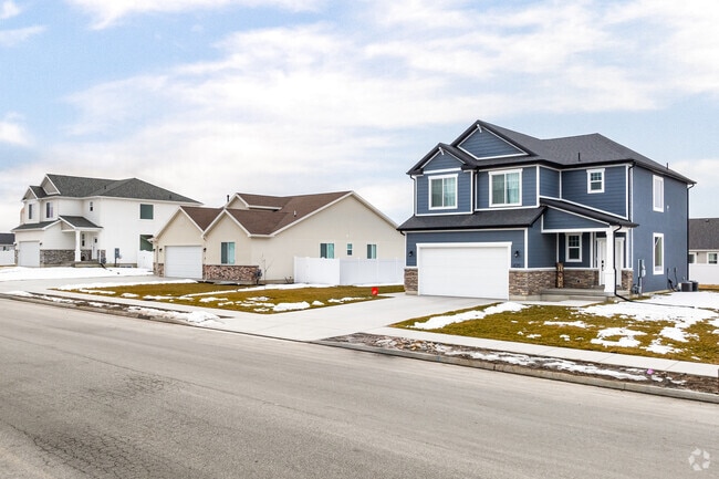 New craftsman style homes line quiet streets in Smithfield.