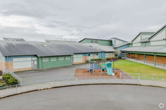 Playground area at Nelson Elementary School.