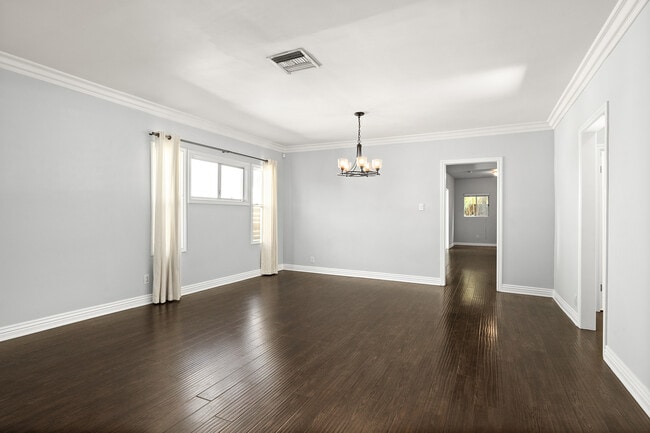 Living room from front door