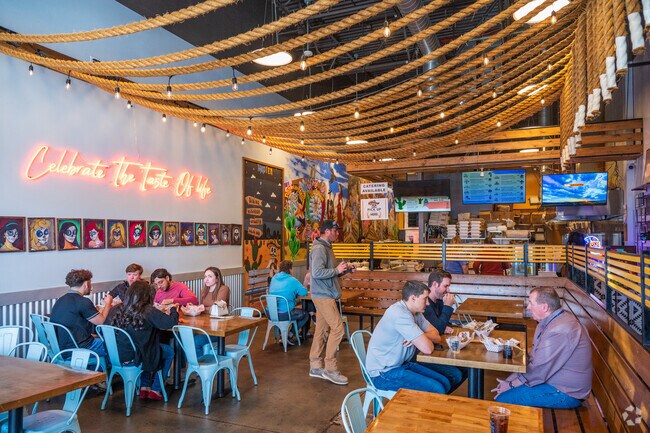 Locals stop for lunch at Tako Ten.