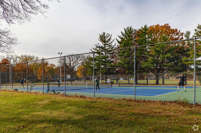 Meeker North residents can enjoy a game of tennis at Inis Grove Park.