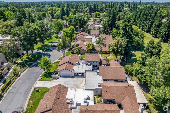 The Swallows Nest community in Willow Creek has a golf course around the perimeter.