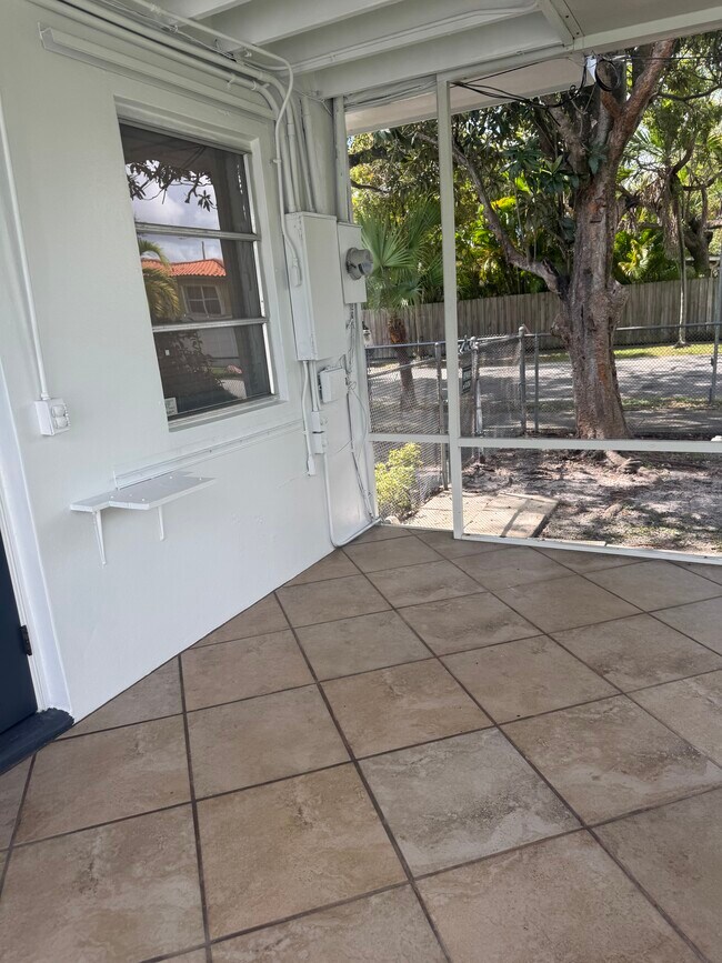 Enclosed patio