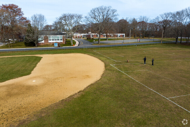 Wampus Elementary School has a baseball field for it's little league athletes.