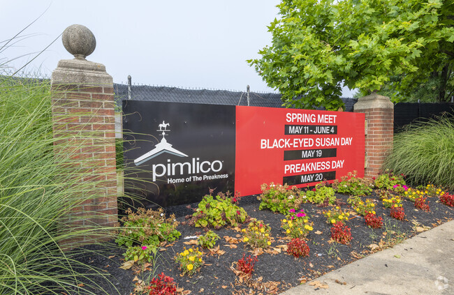 Levindale is boarded by Pimlico Race Course.
