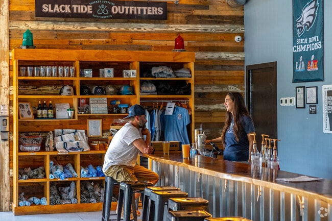 Stop in for a cold beer on tap in Dennis at Slack Tide Brewing Company.