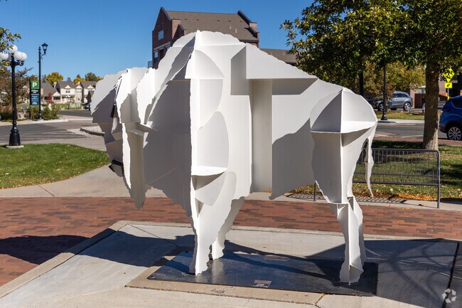 You can find sculptures sprinkled throughout the city of Parker