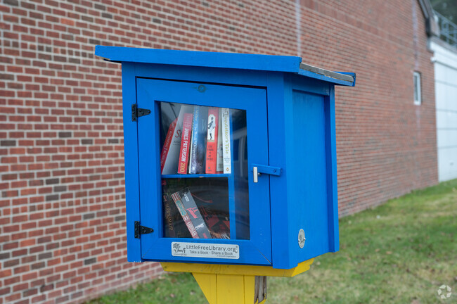 Swap a book at The Little Library outside of Norwell Middle School in Norwell.