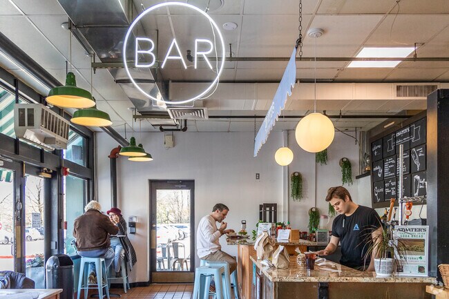 Stop in for a drink or a quick bite at Belvedere Square Market.