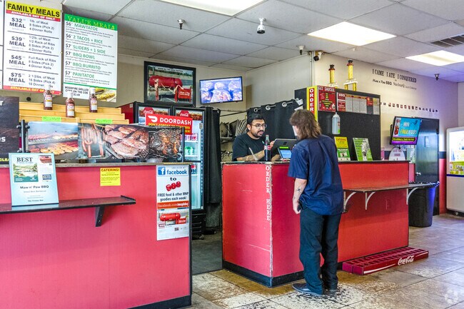 Stop into local favorite Maw n' Paw BBQ for lunch in Tarpey.