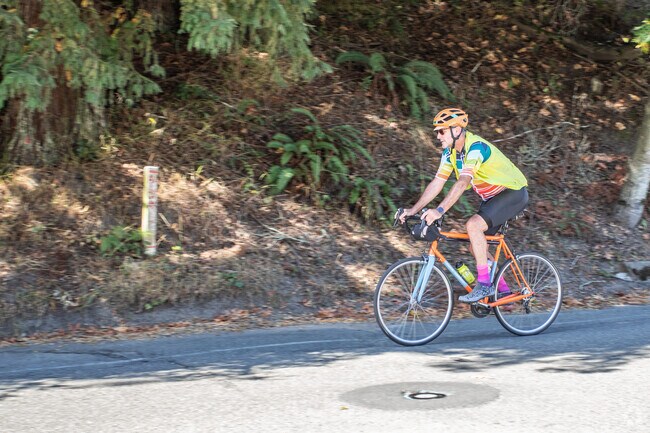 The hills of Forestland are known as training hills for serious bikers from around the bay.
