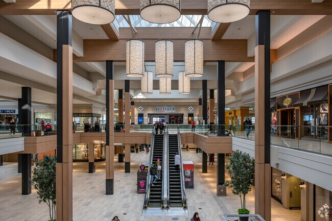 The Rosedale Center is the largest shopping center in the north metro of the Twin Cities.