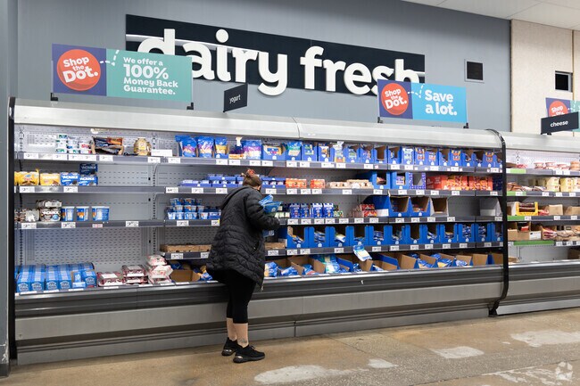 Located in the Bel-Nor neighborhood, Save A Lot offers fresh dairy products.