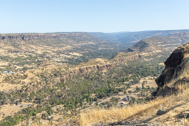 Get a breath taking view at Butte Creek Watershed Overlook.
