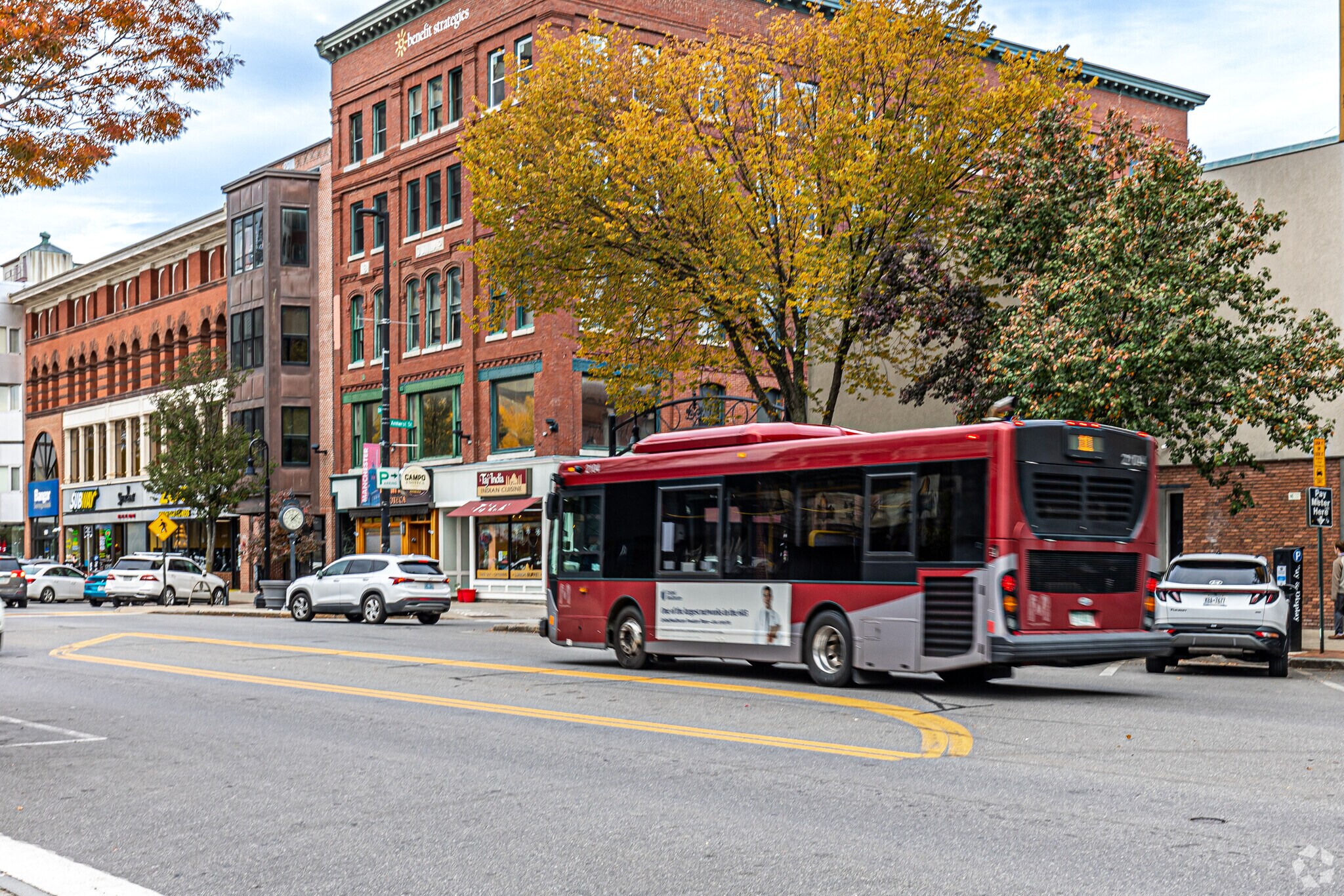MTA bus service allows easy access throughout Manchester.