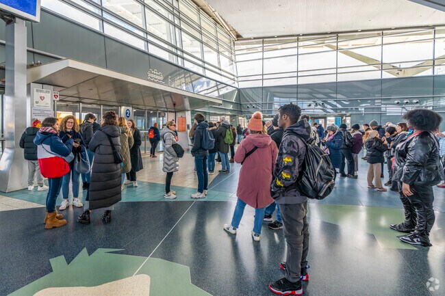 From Midland Beach the Staten Island Ferry at the St. George terminal ferries commuters to NYC.