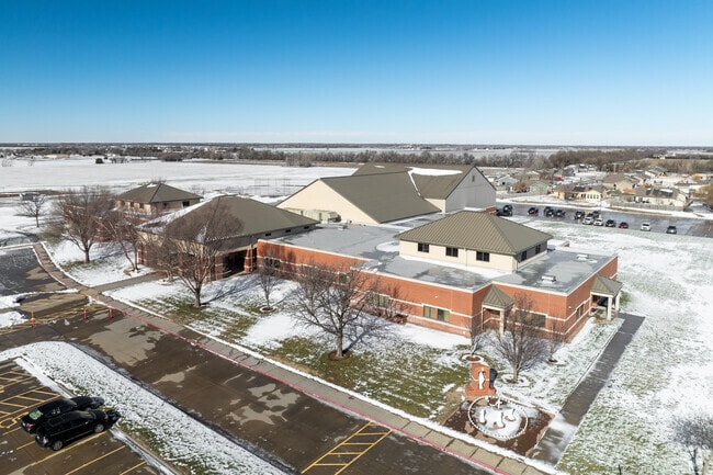 This is another aerial view of St Peter Catholic School.