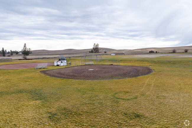 Liberty Elementary and junior high offers a baseball diamond behind the school.