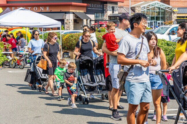 Residents enjoy a day outside at the Bridgewater Family Day & Touch-A-Truck.