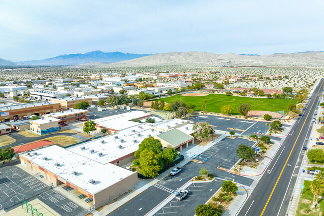 Della S. Lindley Elementary offers a sprawling campus when viewed from above.