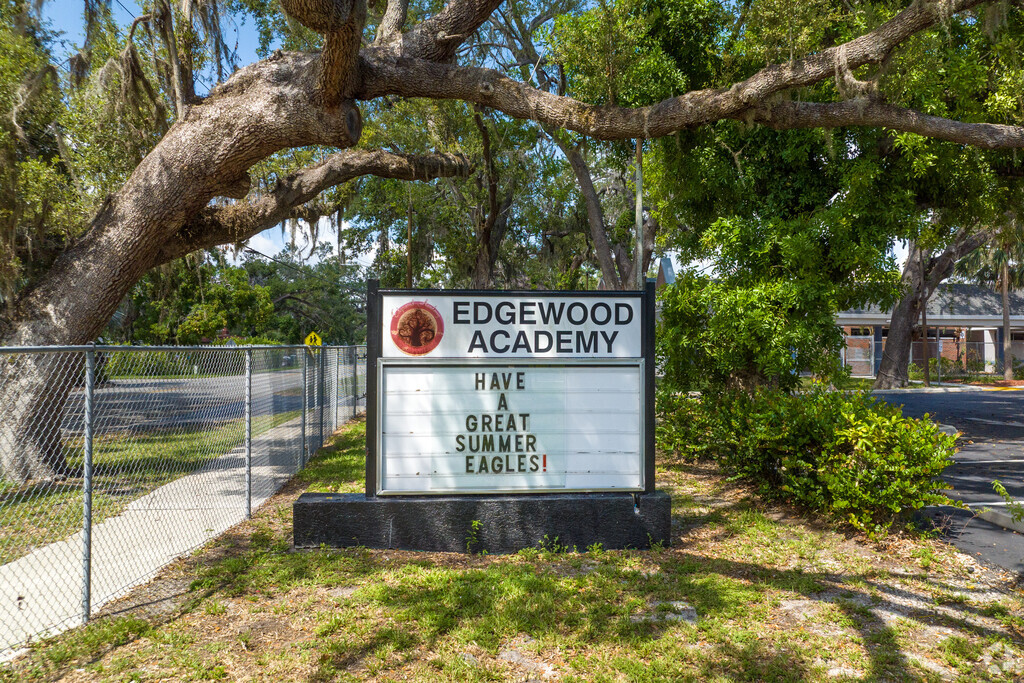 Edgewood Academy in Fort Myers that's 583 students and greens Pre-K through 5th grade.