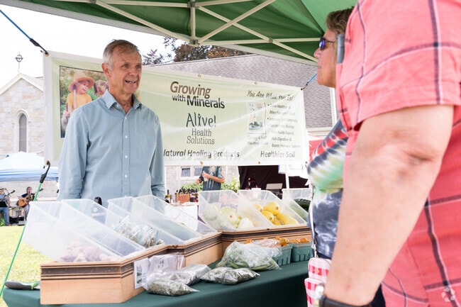 The Westfield Farmers Market has grown to include varied produce, flowers, dairy products, jams and jellies, and more.