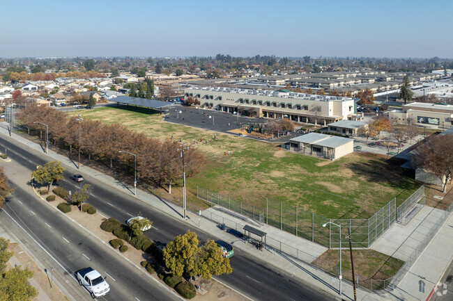 The large field at Mario G. Olmos Elementary School in Fresno.