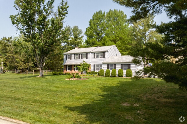 In Exton, you can find Colonials on large lots like this one.