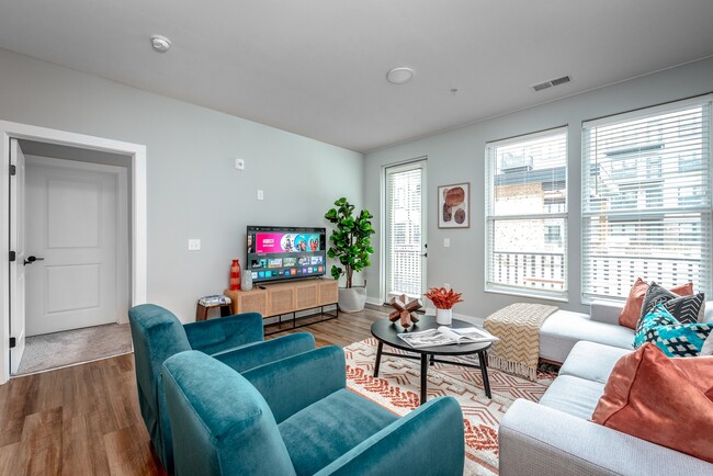 Founders 2 Bedroom Model Living Room and Patio