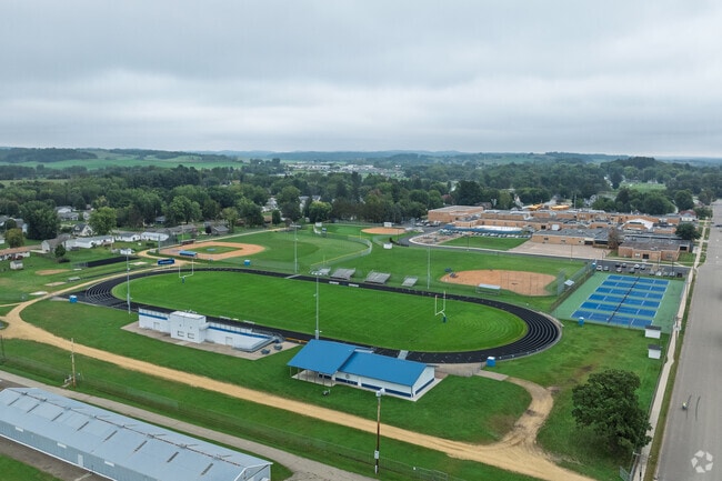 Mondovi High School has a track and football field on campus.