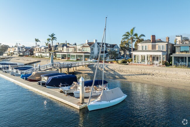 It's a common sight in Bayview to see beachfront homes and decks lined with boats.