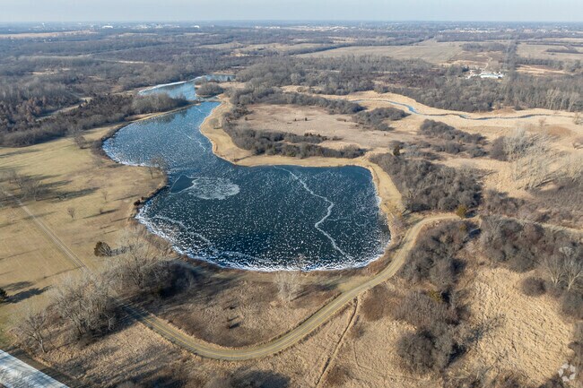 Boad Lake Sout in the winter is the only lake to go ice fishing in Streamwood.