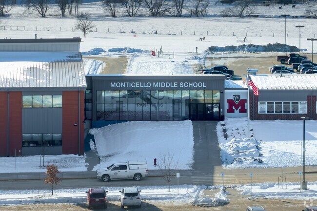 Monticello Middle School provides quality education with a focus on community values.