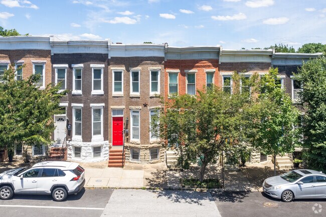Classic rowhomes are a popular home style in Hampden.