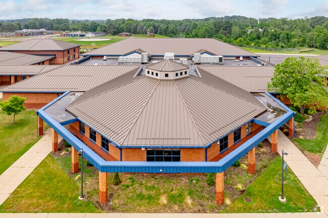 The unique architecture of Heritage School is a defining feature of the school.