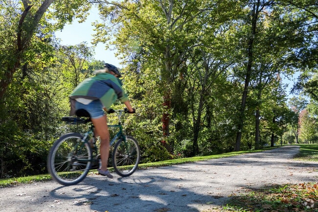 Bicycling along the paths at the Kiwanis Park is a popular activity in Huntington, WV.