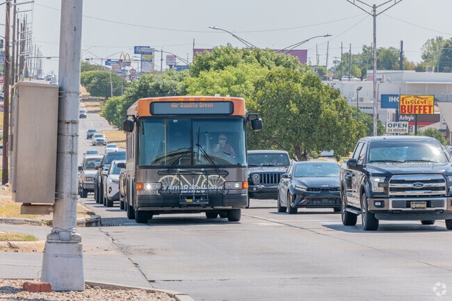 Residents of Almor West can catch the Lawton Area Transit System bus along Gore Boulevard.