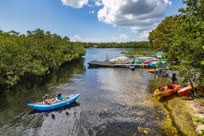 You can go kayaking at John Pennekamp Coral Reef State Park while living in North Key Largo, FL.