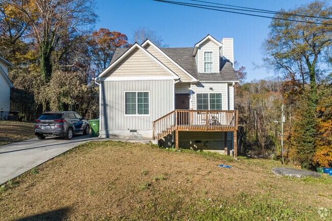 Minimal traditional homes in Almond Park are on the rise and feature side-yard driveways.