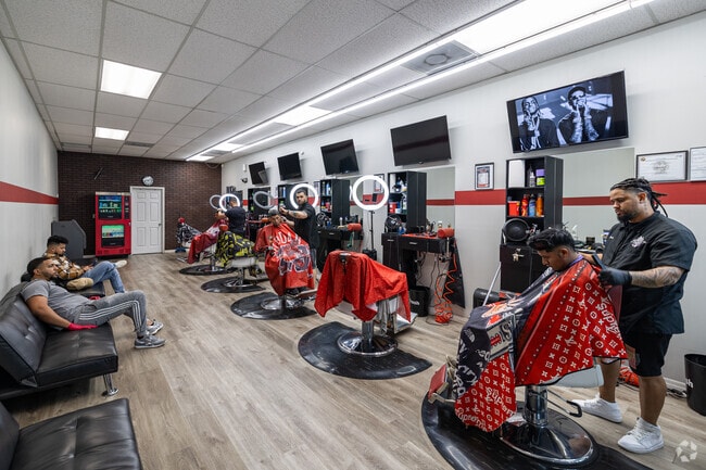 New York City Barber Shop offers a stylish ambiance and fresh cuts.