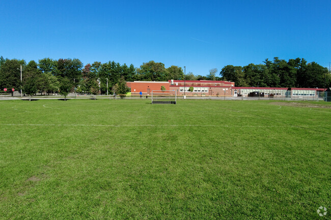 Lyman Moore Middle School students have multiple athletic field and courts to utilize.