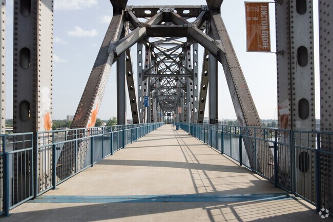 Junction Bridge in Downtown Argenta, Little Rock, Arkansas.