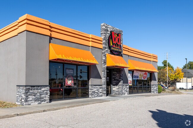 Stop at BD's Mongolian Grill for a bite to eat in Village.